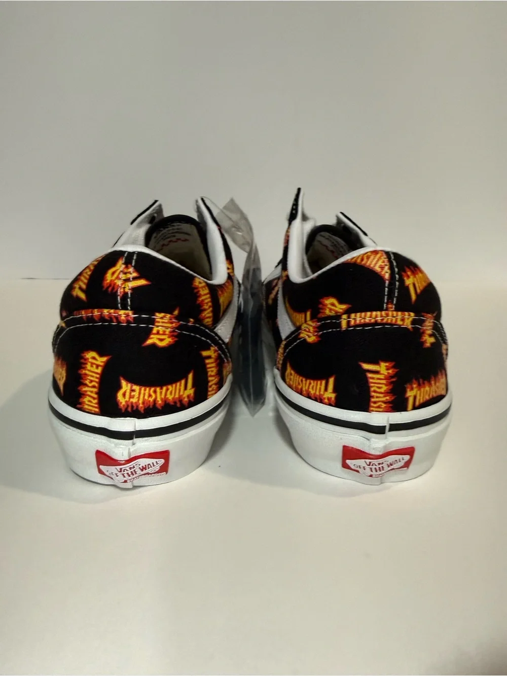 Vans Black & Orange Thrasher Flame Old Skool Sneakers - Men